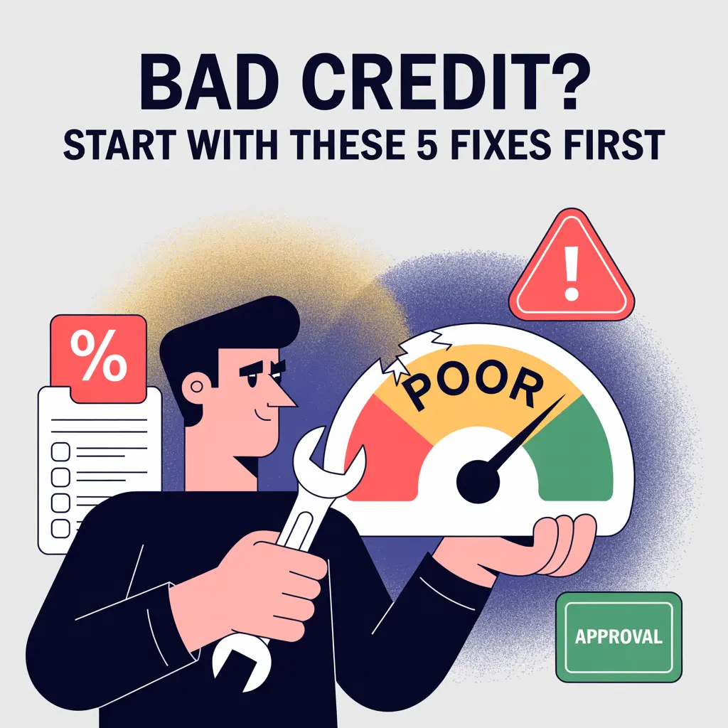 Bad Credit? Start With These 5 Fixes First